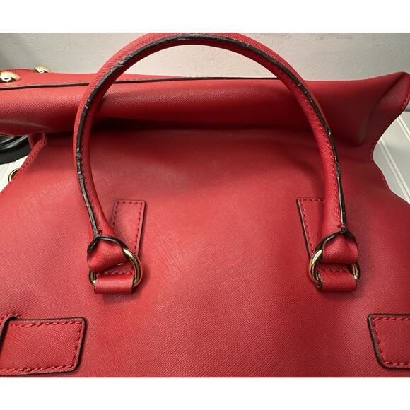 Michael Kors Red Hamilton Handbag - Picture 10 of 16